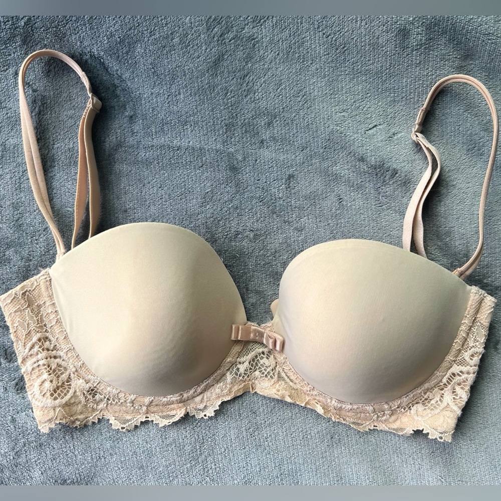 Simone Perele underwire Demi bra with convertible straps and lace band, 32C
